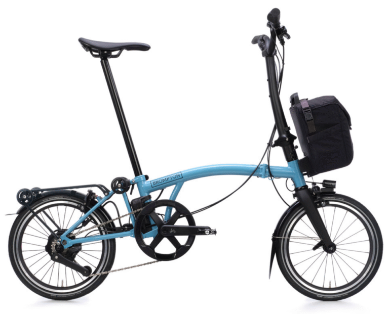 Brompton P line électrique H4 e-Motiq Cloud métalic