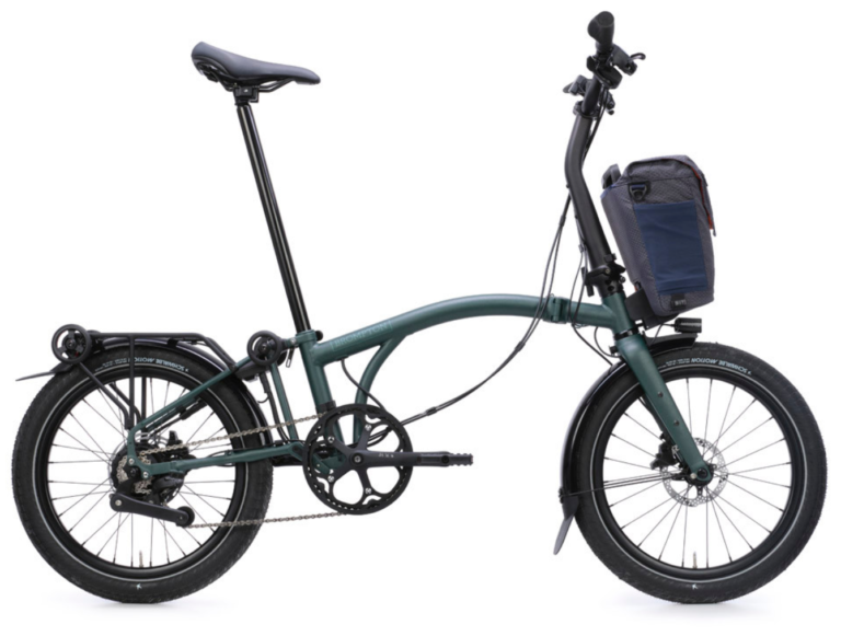 Brompton G Line Electrique City+ M4 e-Motiq system with Roller Frame Forest Green