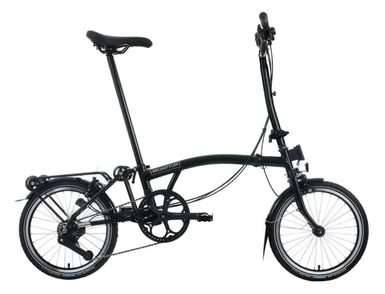 Brompton C Line H12 Noir - Vélo pliant 12 vitesses guidon haut
